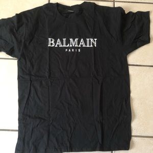 Black balmain shirt